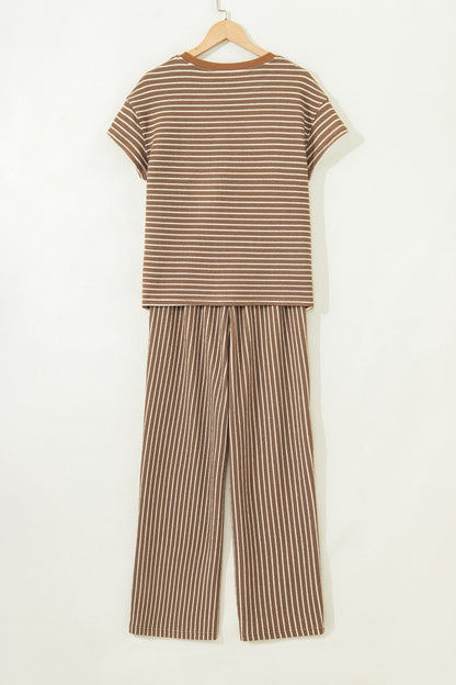 Aspyn Stripe Tee - Hello Beautiful BoutiquePant SetsThreaded Pear