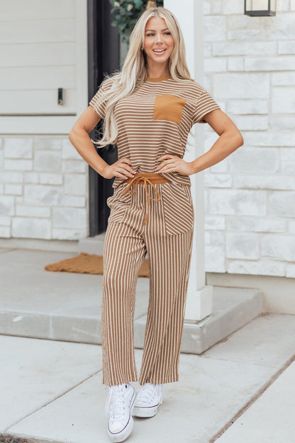 Aspyn Stripe Tee - Hello Beautiful BoutiquePant SetsThreaded Pear