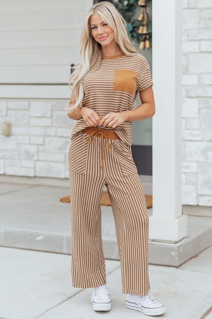 Aspyn Stripe Tee - Hello Beautiful BoutiquePant SetsThreaded Pear