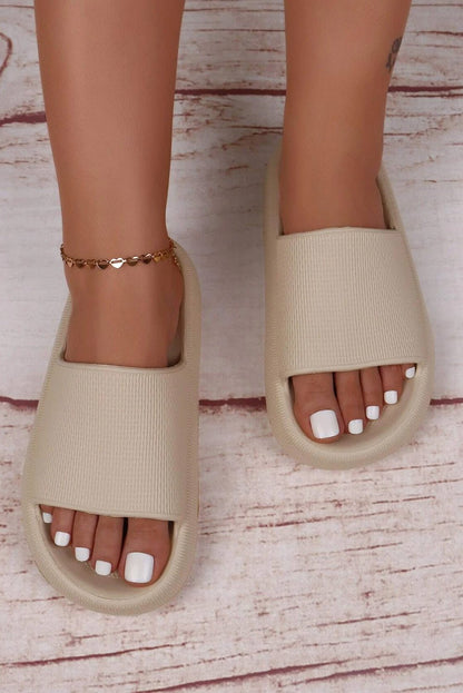 Aubree Band Thick Sole Slippers - Hello Beautiful BoutiqueSlippersThreaded Pear