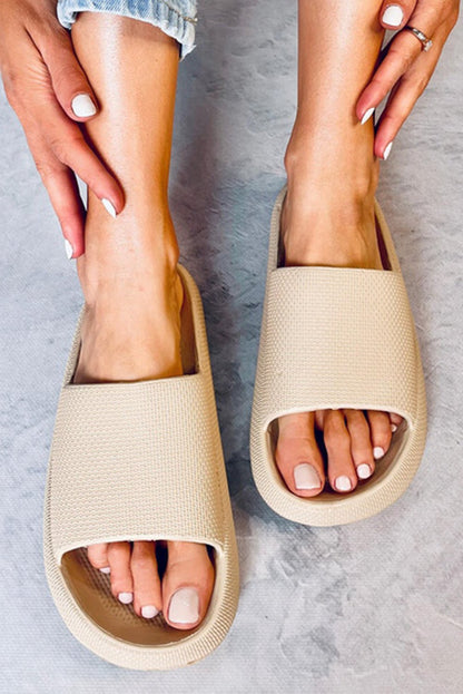 Aubree Band Thick Sole Slippers - Hello Beautiful BoutiqueSlippersThreaded Pear