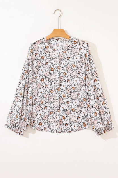 Aubrey Puff Sleeve Down Shirt - Hello Beautiful BoutiqueBlouses & ShirtsThreaded Pear