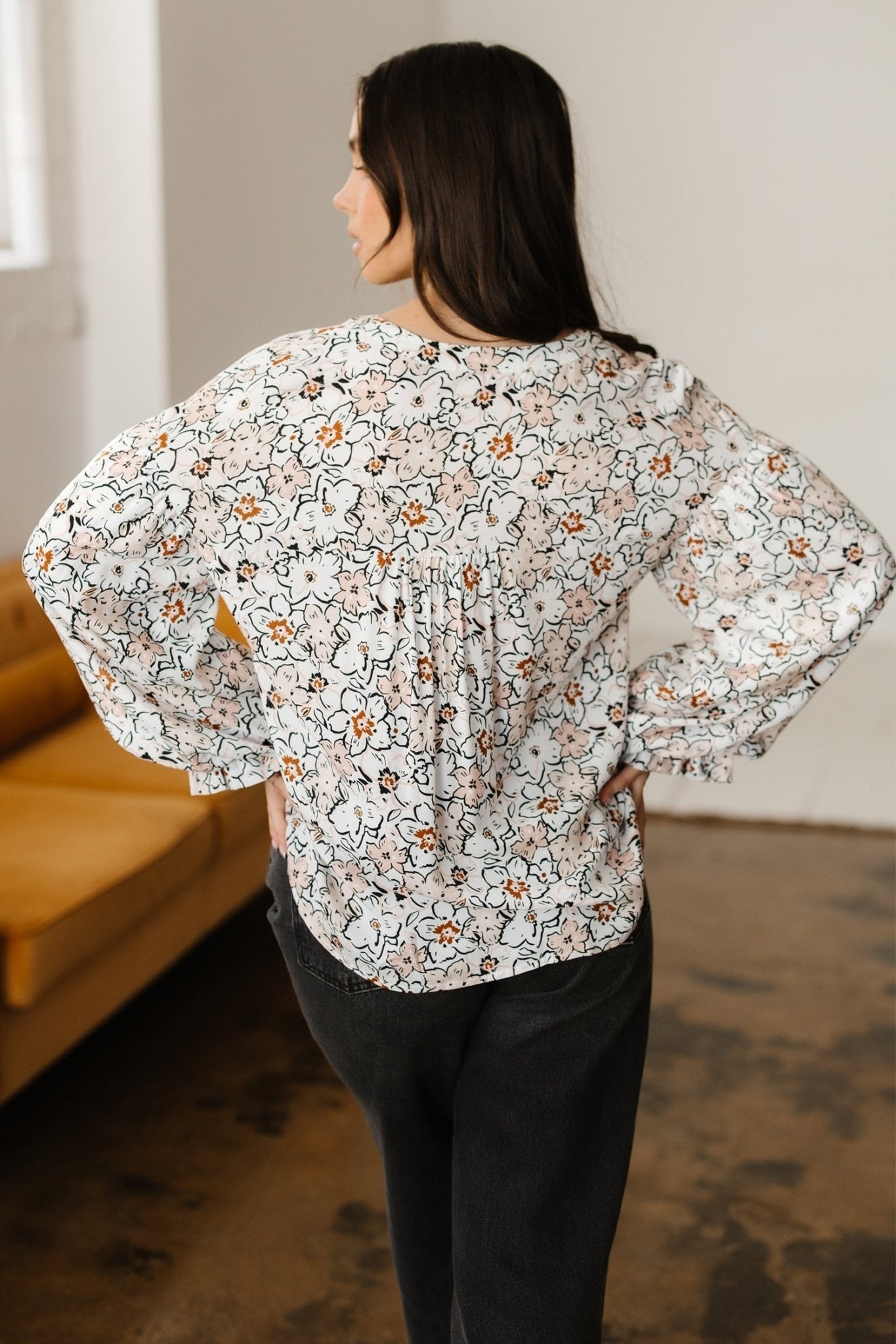 Aubrey Puff Sleeve Down Shirt - Hello Beautiful BoutiqueBlouses & ShirtsThreaded Pear