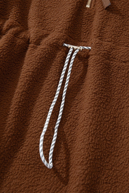 Audrey Half Zip Fleece Pullover - Hello Beautiful Boutique20% OFFThreaded Pear