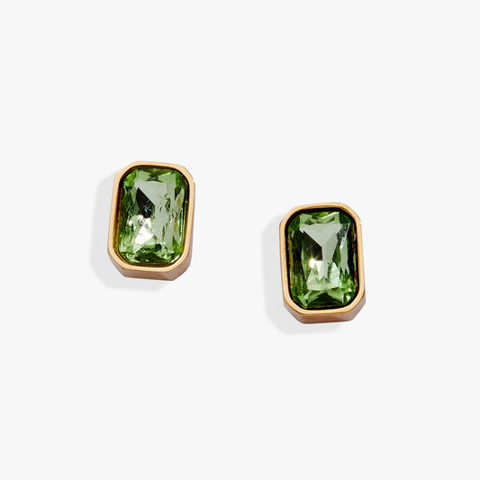 August Emerald-Cut Birthstone Stud Earrings - Hello Beautiful BoutiqueEarringsALEX AND ANI
