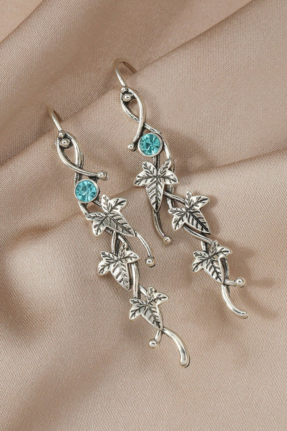 August Leaf Gemstone Dangle Earrings - Hello Beautiful BoutiqueJewelryThreaded Pear