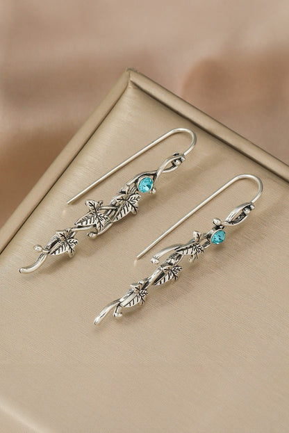 August Leaf Gemstone Dangle Earrings - Hello Beautiful BoutiqueJewelryThreaded Pear