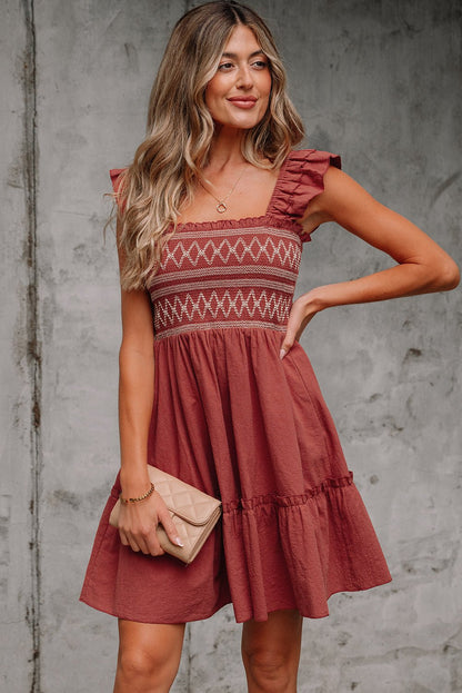 Aurelia Trim Sleeveless Mini Dress - Hello Beautiful BoutiqueMini DressesThreaded Pear