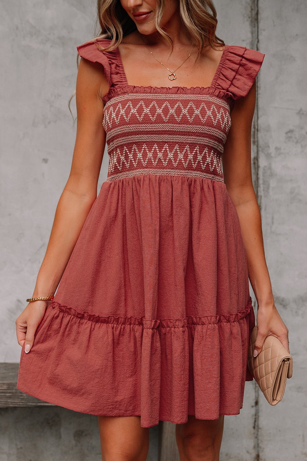 Aurelia Trim Sleeveless Mini Dress - Hello Beautiful BoutiqueMini DressesThreaded Pear