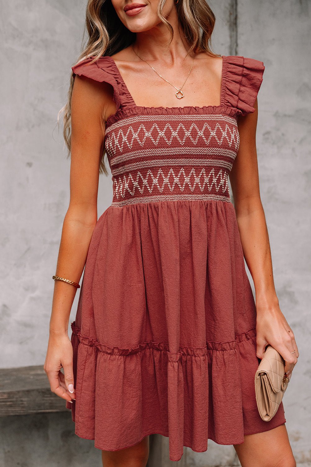 Aurelia Trim Sleeveless Mini Dress - Hello Beautiful BoutiqueMini DressesThreaded Pear