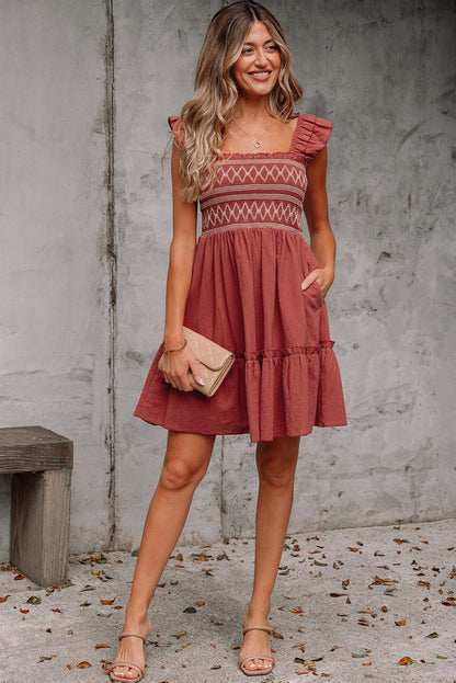 Aurelia Trim Sleeveless Mini Dress - Hello Beautiful BoutiqueMini DressesThreaded Pear