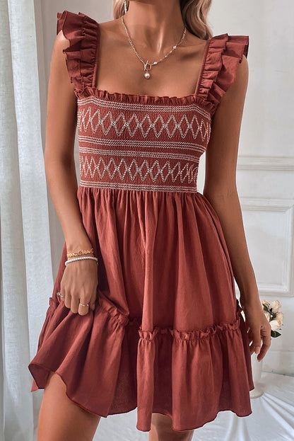 Aurelia Trim Sleeveless Mini Dress - Hello Beautiful BoutiqueMini DressesThreaded Pear