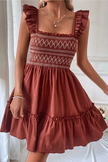 Aurelia Trim Sleeveless Mini Dress - Hello Beautiful BoutiqueMini DressesThreaded Pear