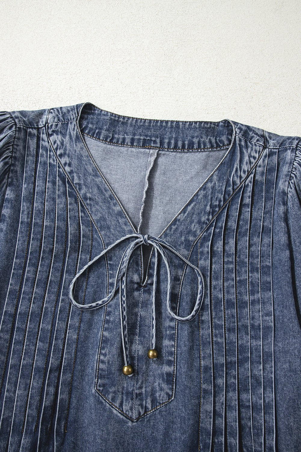 Autumn Tied Pleated Mini Dress - Hello Beautiful BoutiqueMini DressesThreaded Pear
