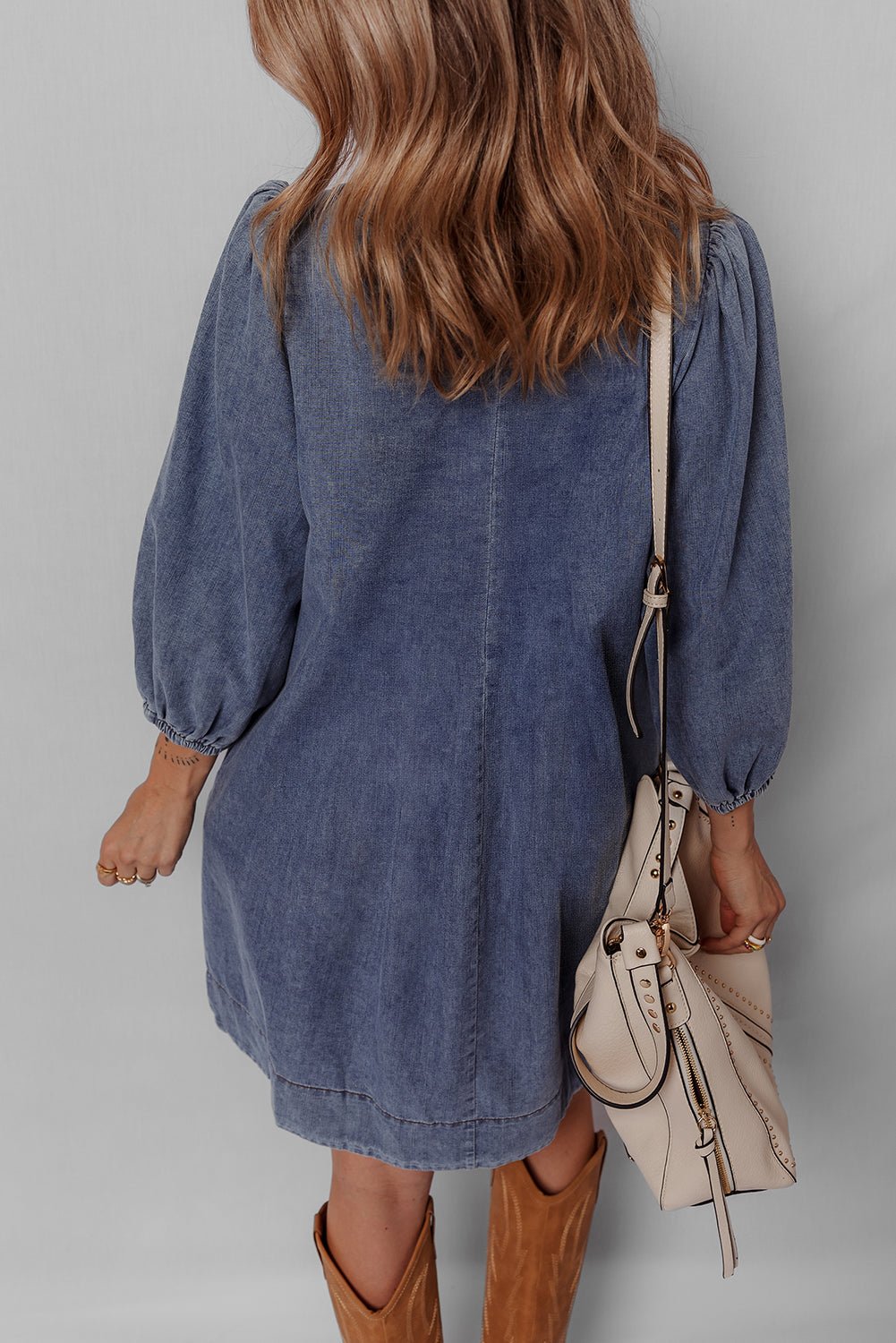 Autumn Tied Pleated Mini Dress - Hello Beautiful BoutiqueMini DressesThreaded Pear