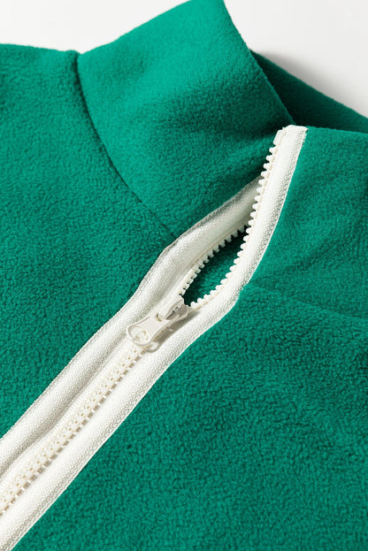 Ava Contrast Trim Fleece Plus Sweatshirt - Hello Beautiful BoutiquePlus Size Sweatshirts & HoodiesThreaded Pear