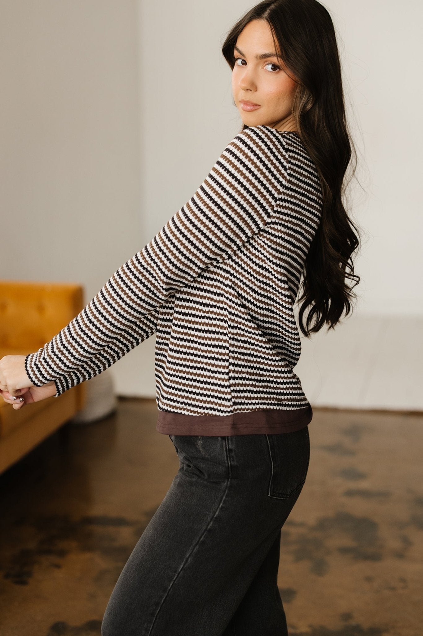 Avani Sleeve T Shirt Long Sleeve Top - Hello Beautiful BoutiqueLong Sleeve TopsThreaded Pear
