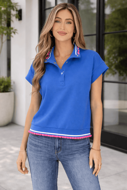 Averie Short Sleeve Knit Top - Hello Beautiful BoutiqueTops & TeesThreaded Pear