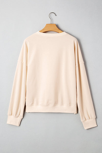 Avery Drop Shoulder Casual Top - Hello Beautiful BoutiqueLong Sleeve TopsThreaded Pear