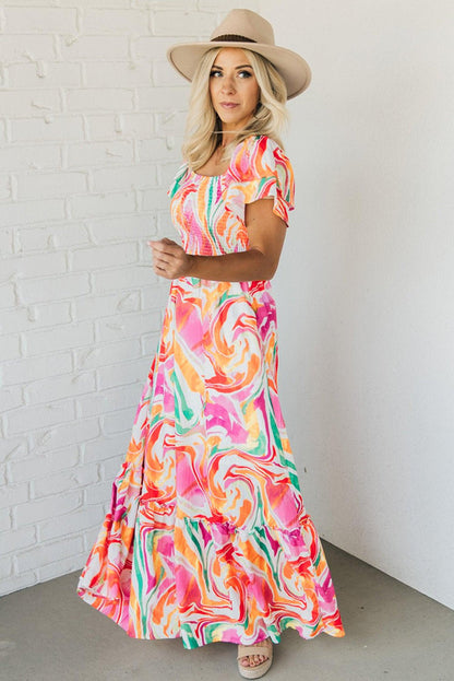 Avery Smocked Bust Maxi Dress - Hello Beautiful BoutiqueMaxi DressesThreaded Pear