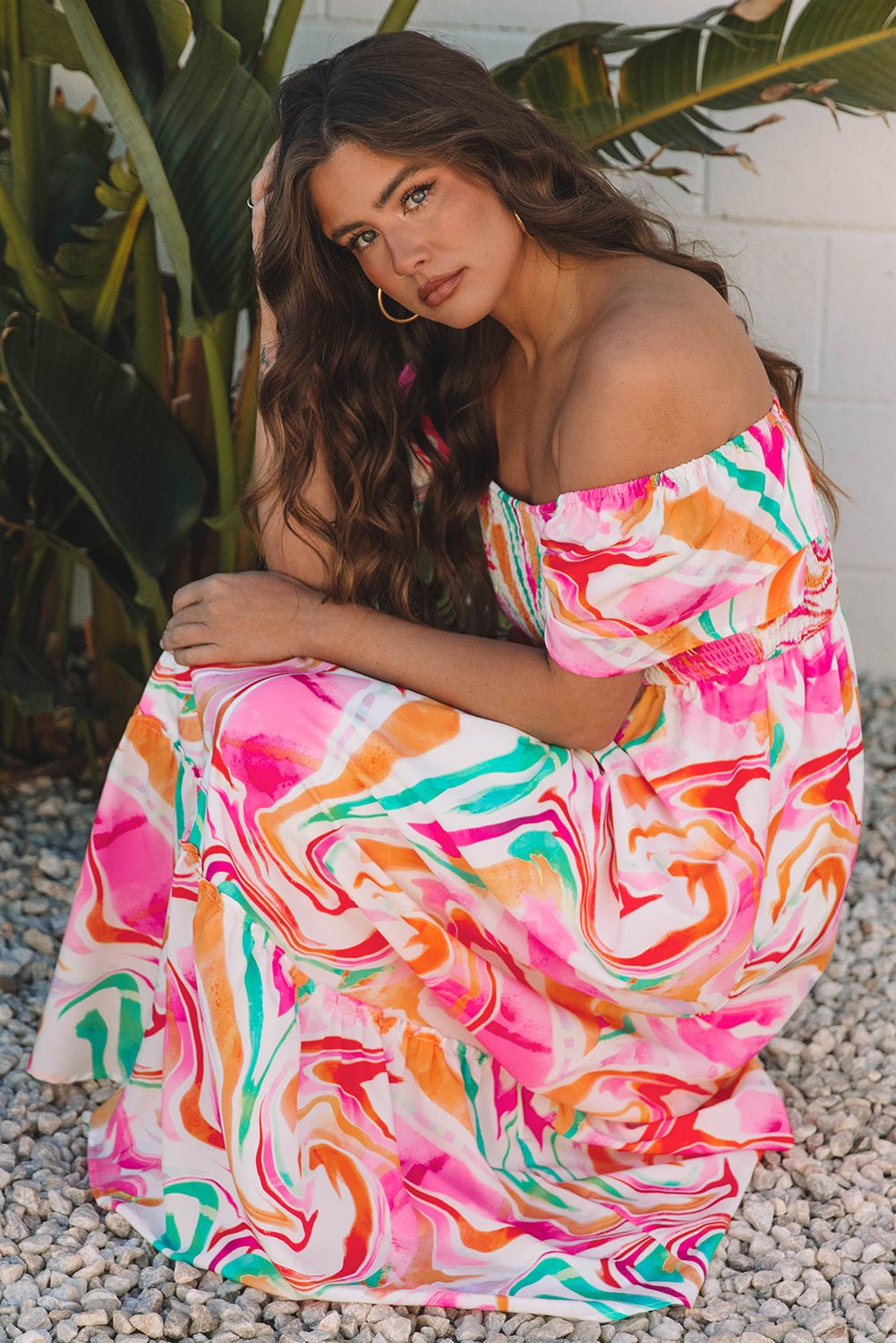 Avery Smocked Bust Maxi Dress - Hello Beautiful BoutiqueMaxi DressesThreaded Pear
