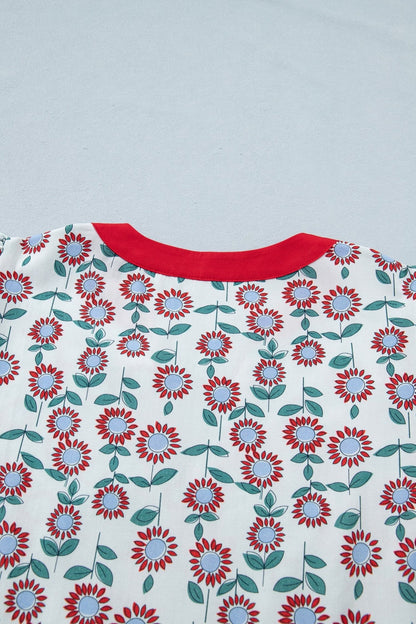 Avery Trim Flutter Sleeve Blouse - Hello Beautiful BoutiqueBlouses & ShirtsThreaded Pear