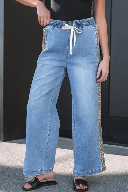 Avianna Panel Wide Leg Jeans - Hello Beautiful BoutiqueJeansThreaded Pear