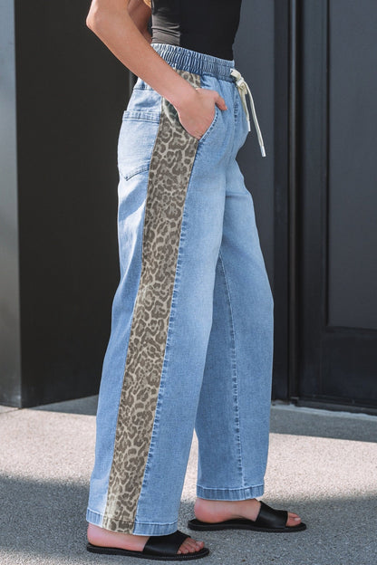 Avianna Panel Wide Leg Jeans - Hello Beautiful BoutiqueJeansThreaded Pear