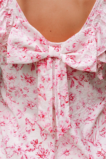 Aya Bow Back Square Blouse - Hello Beautiful BoutiqueBlouses & ShirtsThreaded Pear