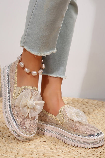 Ayah Breathable Lace Loafer Shoes - Hello Beautiful BoutiqueWomens ShoesThreaded Pear