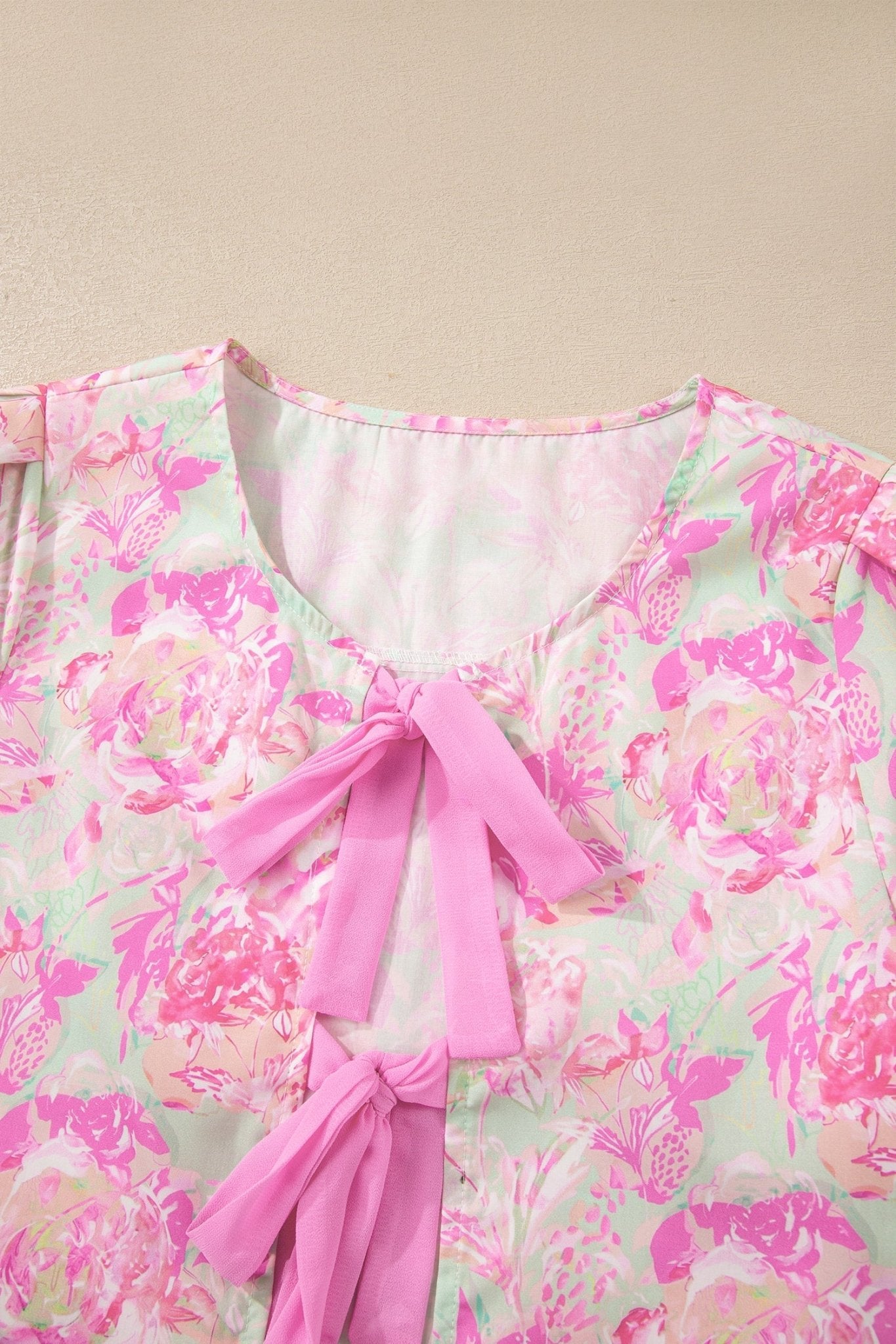 Ayla Short Puff Sleeve Blouse - Hello Beautiful BoutiqueBlouses & ShirtsThreaded Pear