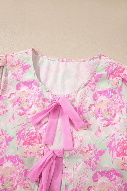 Ayla Short Puff Sleeve Blouse - Hello Beautiful BoutiqueBlouses & ShirtsThreaded Pear