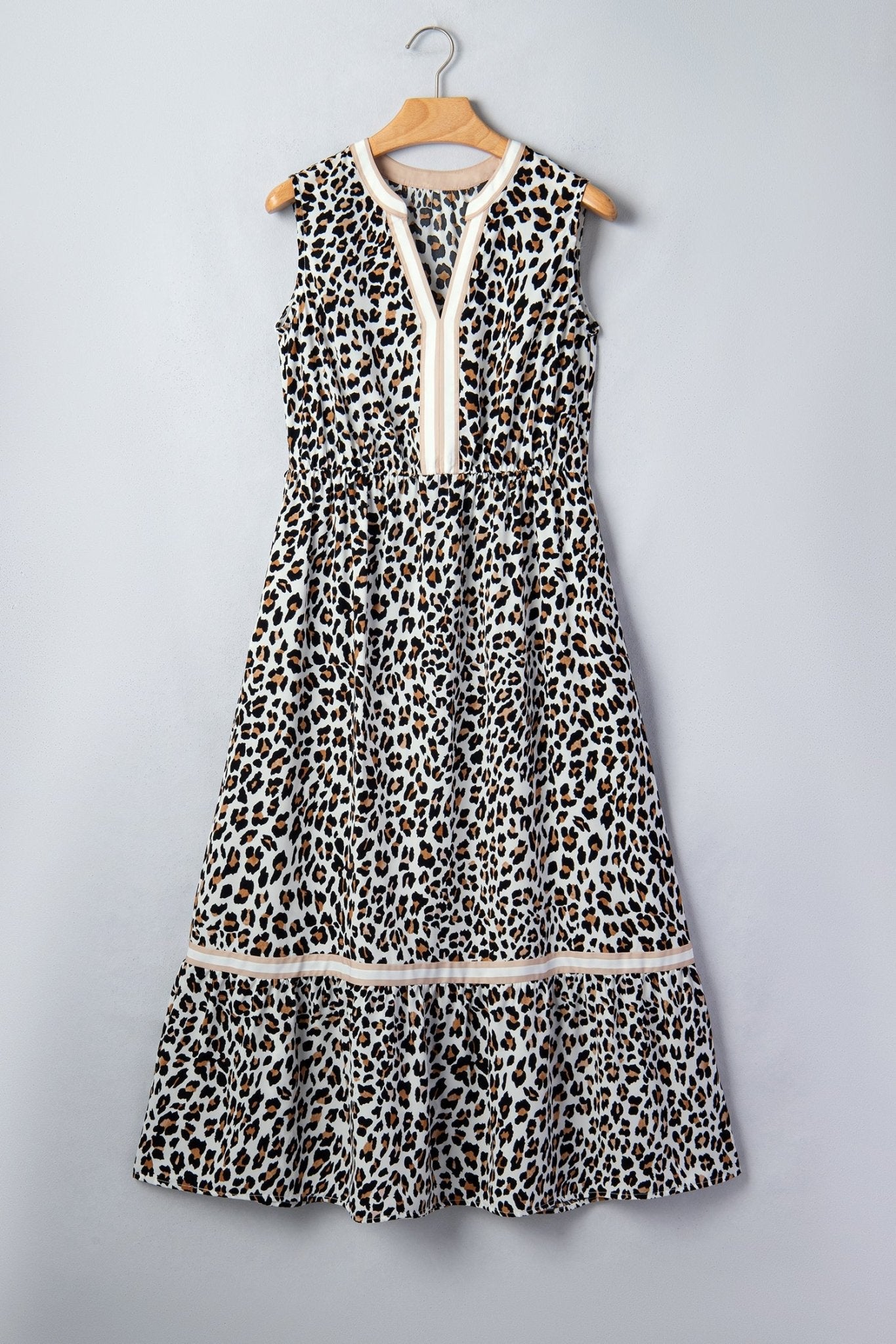 Ayla Trim Sleeveless Midi Dress - Hello Beautiful BoutiqueMidi DressesThreaded Pear