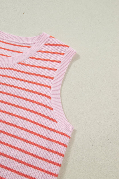 Ayleen Knit Sleeveless Casual Sweater - Hello Beautiful BoutiqueSweater VestsThreaded Pear