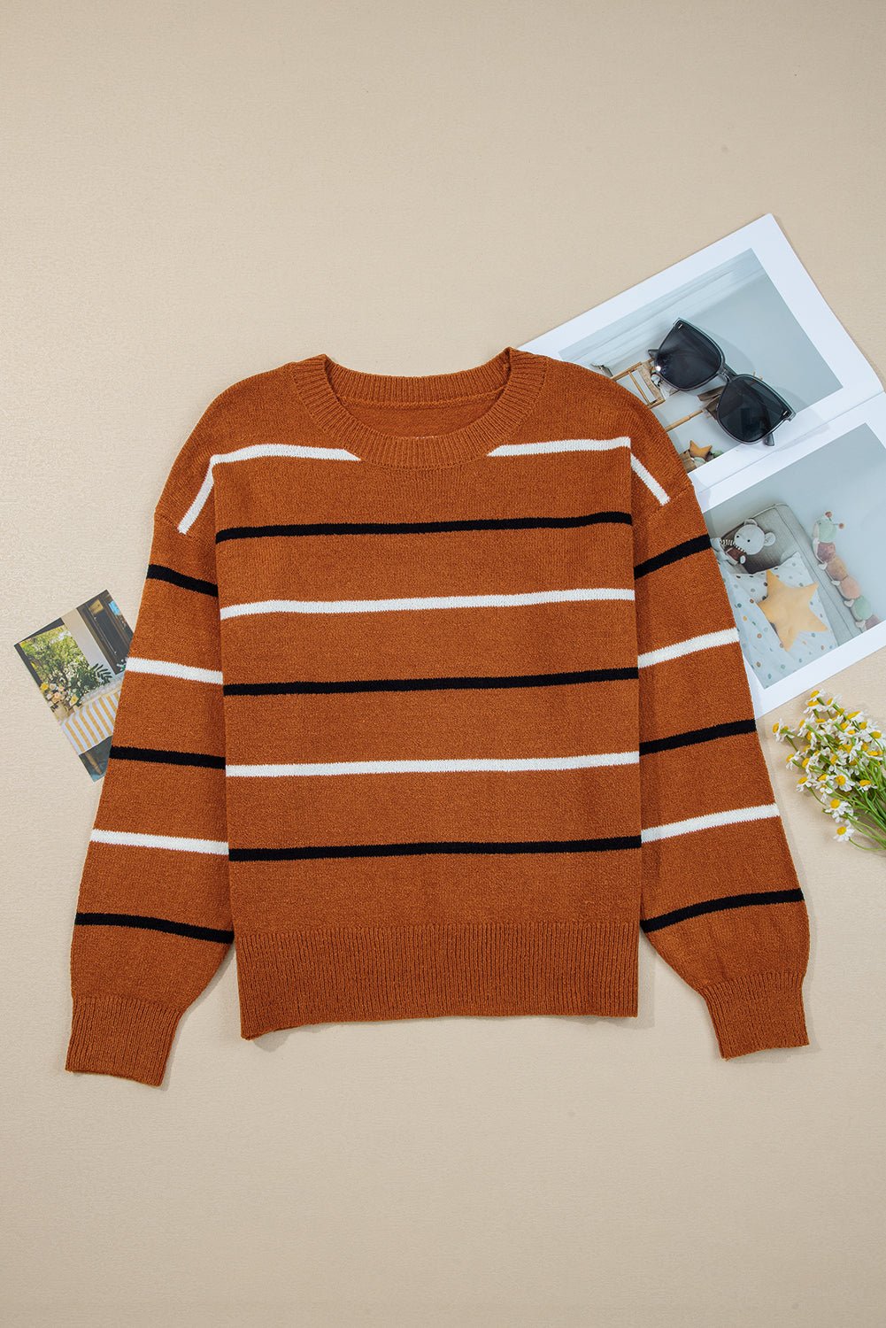 Aylin Edge Drop Shoulder Sweater - Hello Beautiful Boutique15% OFFThreaded Pear