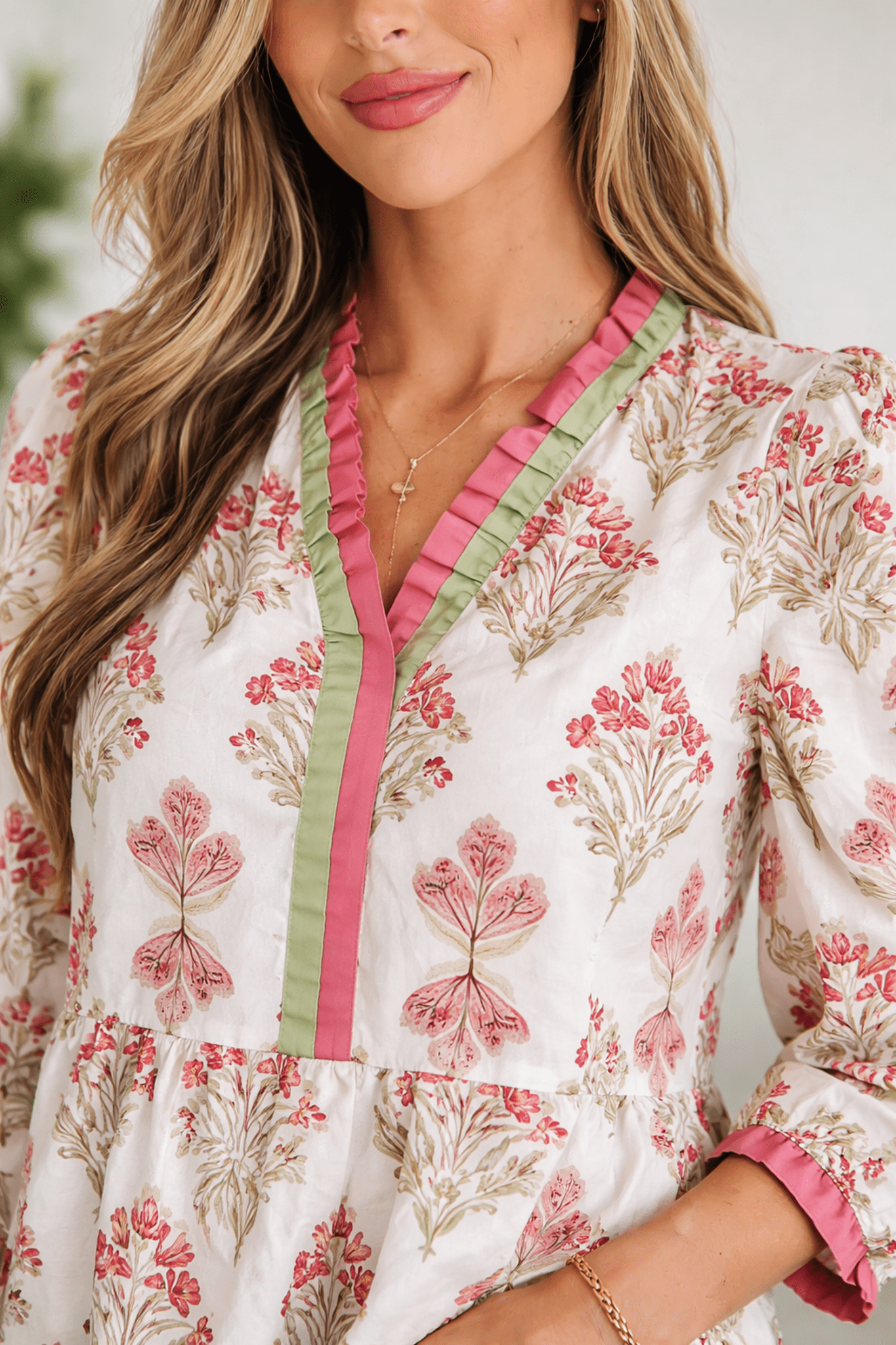 Aylin Sleeve Peplum top Long Sleeve Top - Hello Beautiful BoutiqueBlouses & ShirtsThreaded Pear