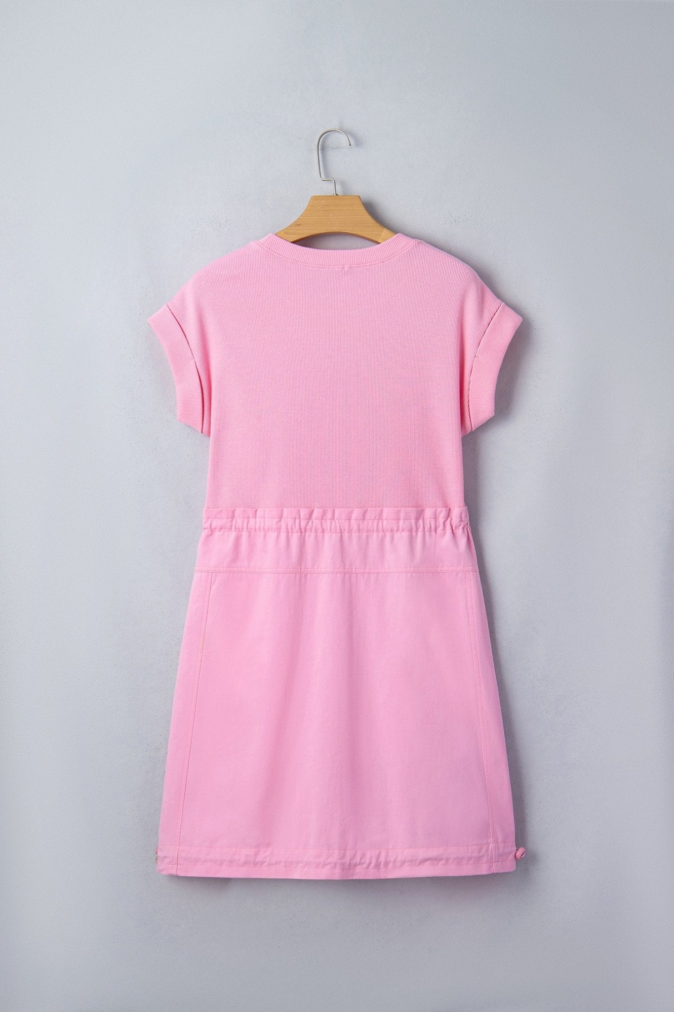 Ayra Patchwork Drawstring Mini Dress - Hello Beautiful BoutiqueMini DressesThreaded Pear