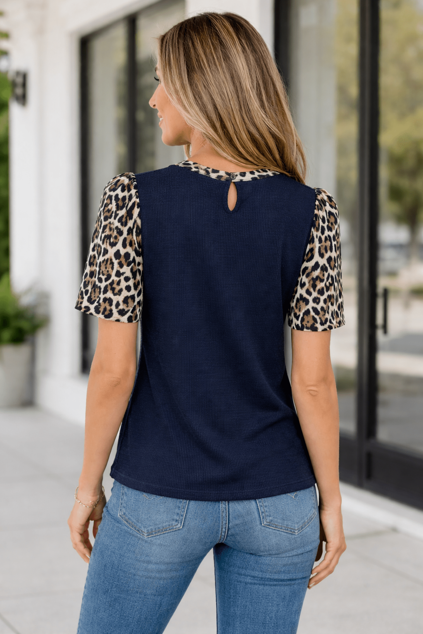 Ayra Patchwork Short Sleeve Top - Hello Beautiful BoutiqueTops & TeesThreaded Pear