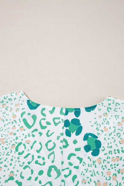 Azalea Print Short Sleeve Blouse - Hello Beautiful BoutiqueBlouses & ShirtsThreaded Pear