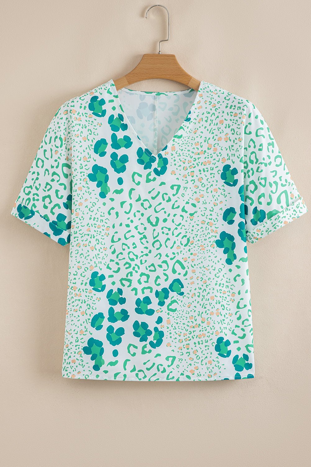 Azalea Print Short Sleeve Blouse - Hello Beautiful BoutiqueBlouses & ShirtsThreaded Pear