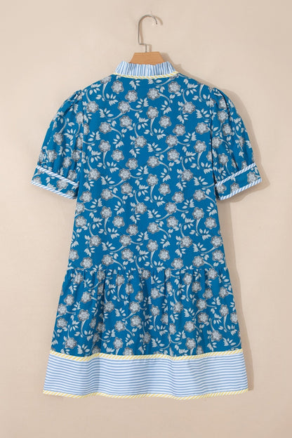 Azalea Short Sleeve Floral Dress - Hello Beautiful BoutiqueFloral DressesThreaded Pear