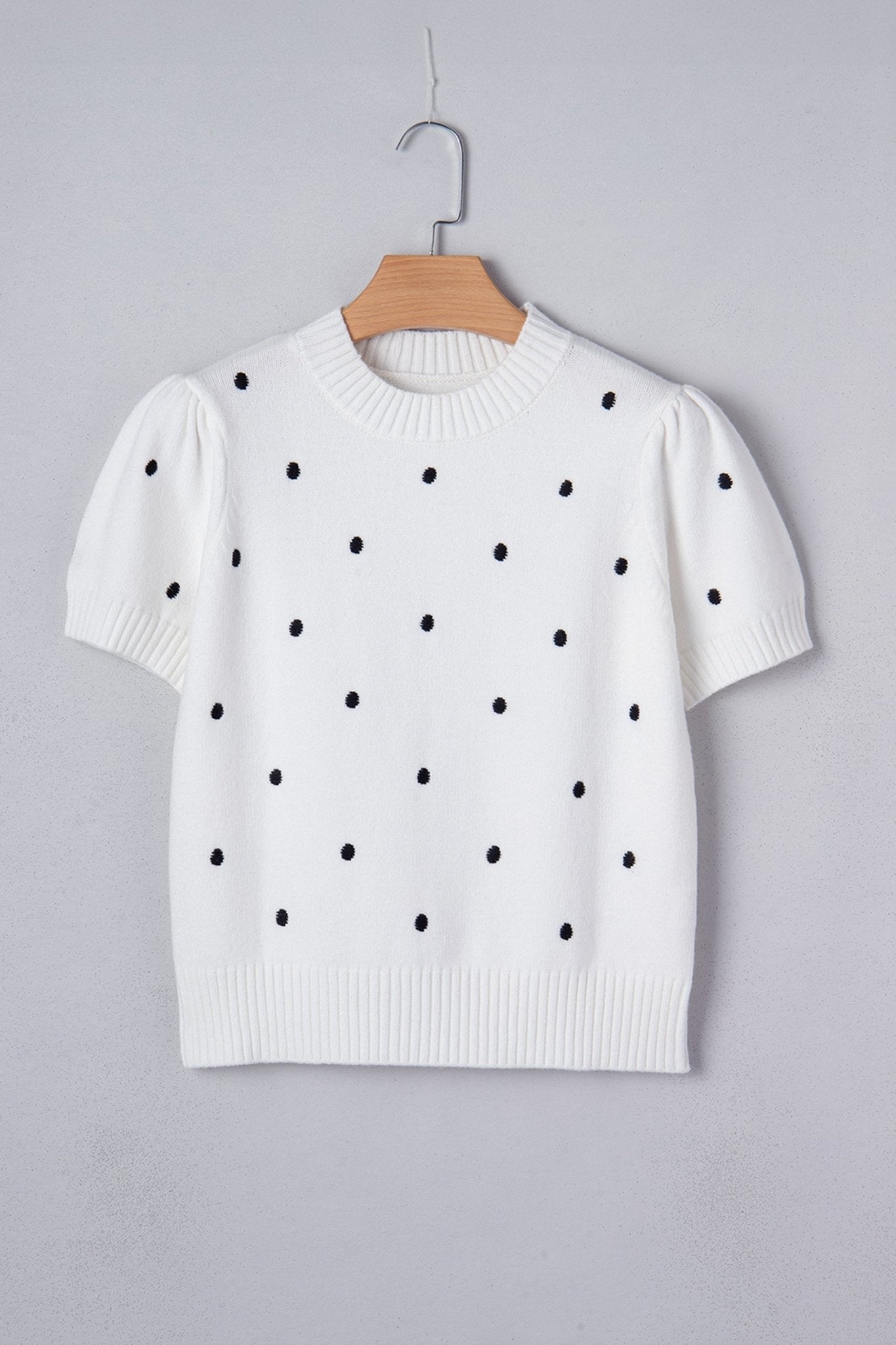 Azariah Bubble Short Sleeve Sweater - Hello Beautiful BoutiqueShort Sleeve SweatersThreaded Pear