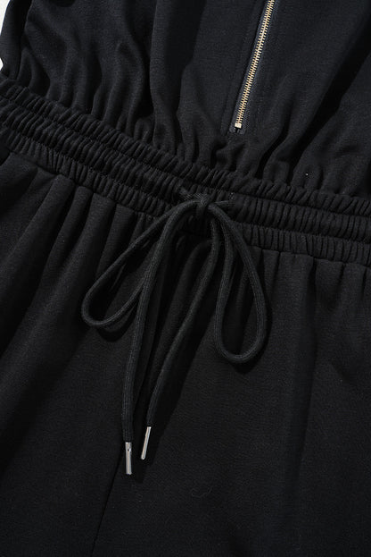 Azariah Drawstring Elastic Waistband Jumpsuit - Hello Beautiful BoutiqueJumpsuits & RompersThreaded Pear