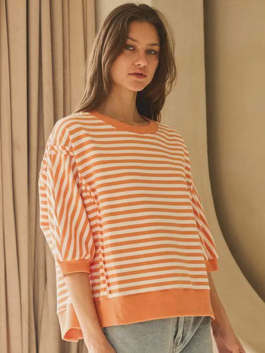 Striped Knit Top 18144