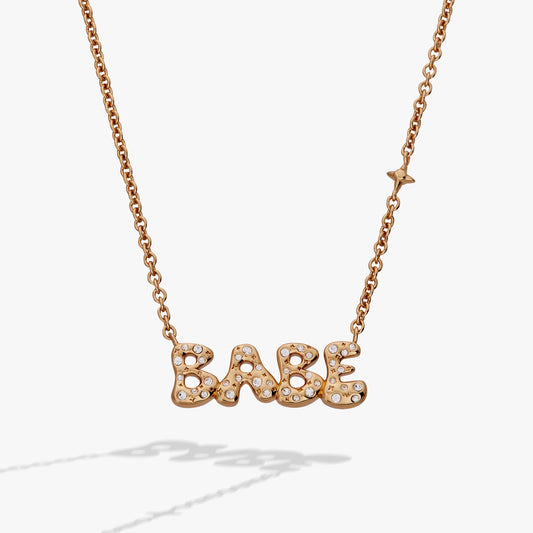 'Babe' Bubble Crystal Pendant Necklace - Hello Beautiful BoutiqueNecklacesALEX AND ANI