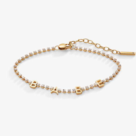 "Babe" Crystal Tennis Bracelet - Hello Beautiful BoutiqueBraceletsALEX AND ANI