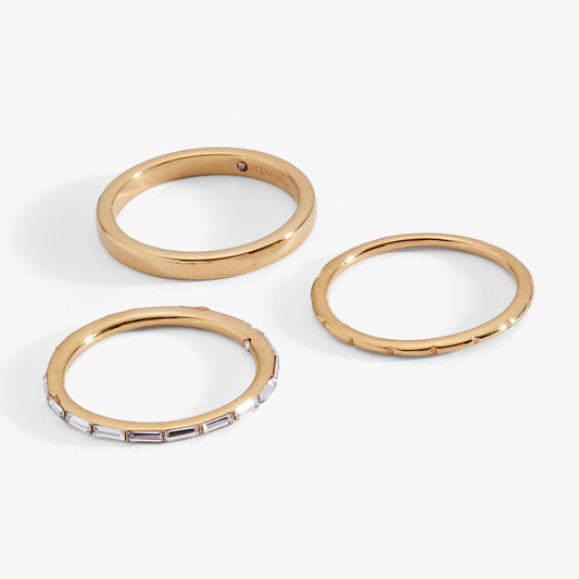 Baguette Stacking Ring Set of 3 - Hello Beautiful BoutiqueRingsALEX AND ANI