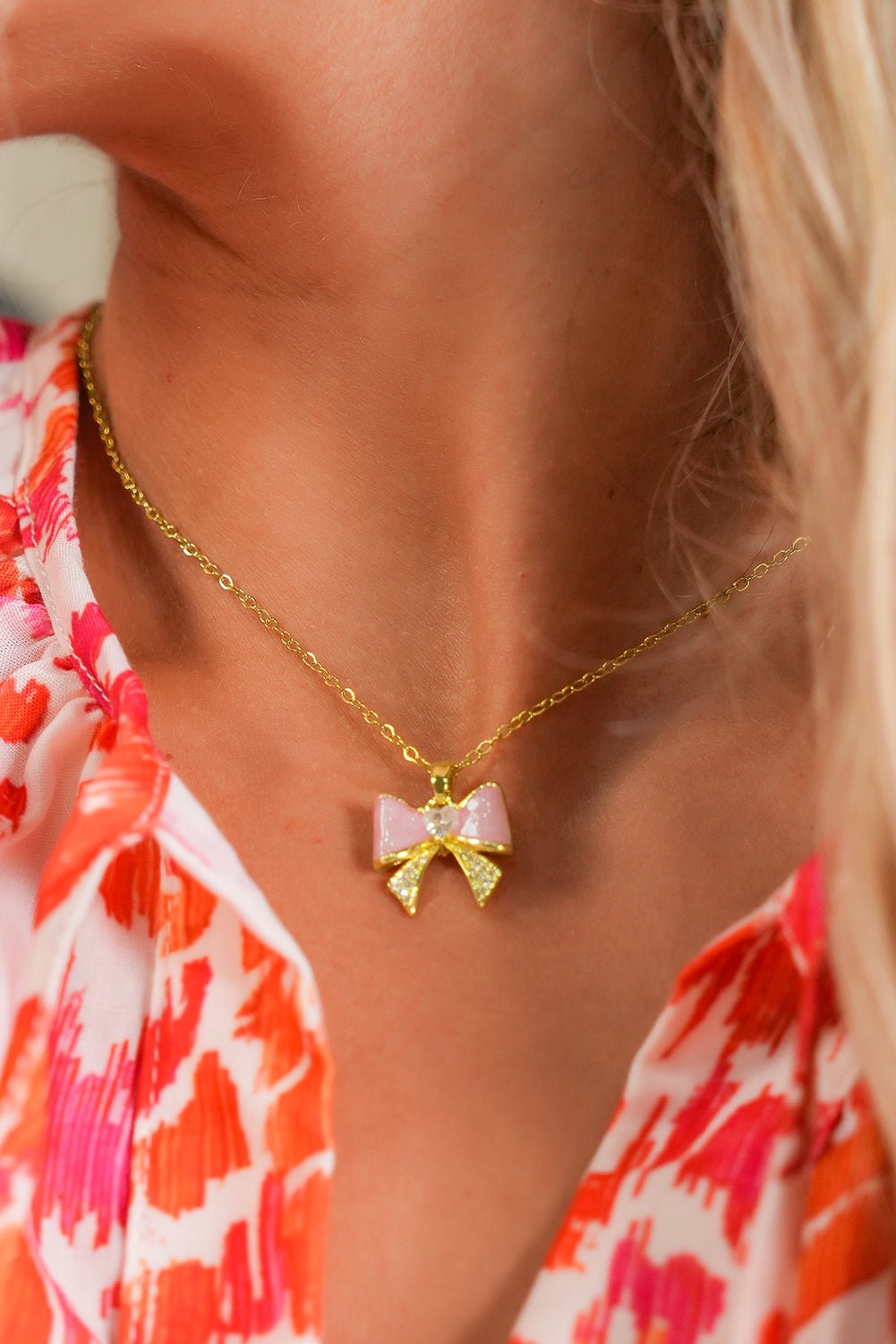 Bailee Rhinestone Plated Choker Necklace - Hello Beautiful BoutiqueJewelryThreaded Pear