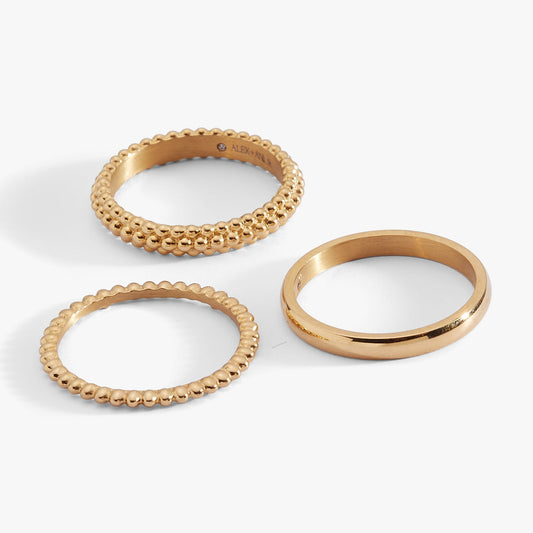 Ball Stacking Ring Set of 3 - Hello Beautiful BoutiqueRingsALEX AND ANI