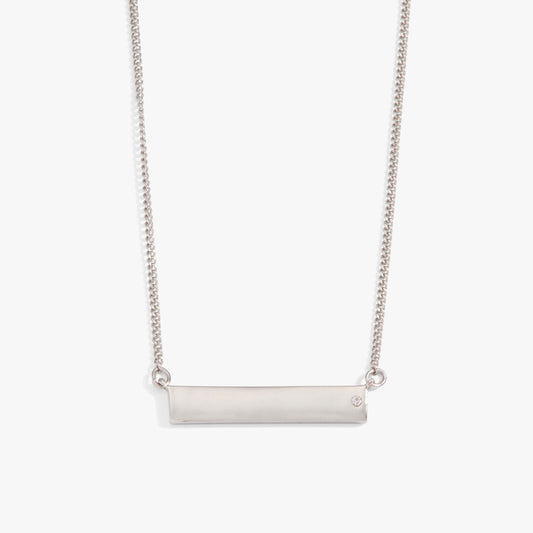 Bar Necklace with Crystal Accent - Hello Beautiful BoutiqueNecklacesALEX AND ANI